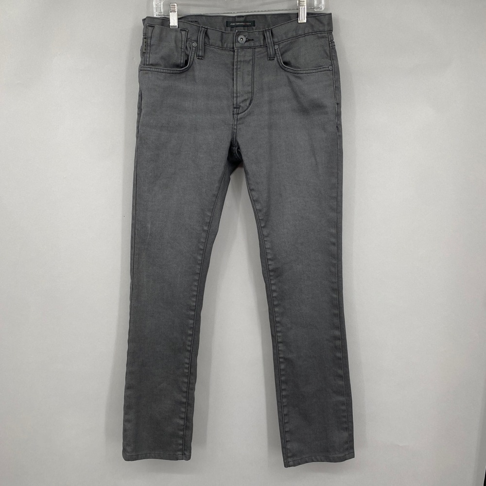 John Varvatos USA Slim Fit Jeans Mens 30 Charcoal Grey Stretch Denim J306R3B